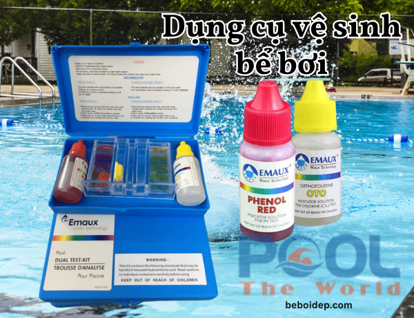 Khắc phục nước xanh đục chỉ 5p nhờ bộ test pH Clo hồ bơi